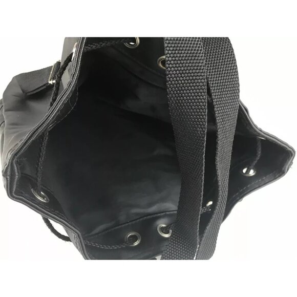 Arezzo Firasole Womens Black Zip Inner Pocket Adjustable Strap Backpack Bag‎ - Picture 6 of 6